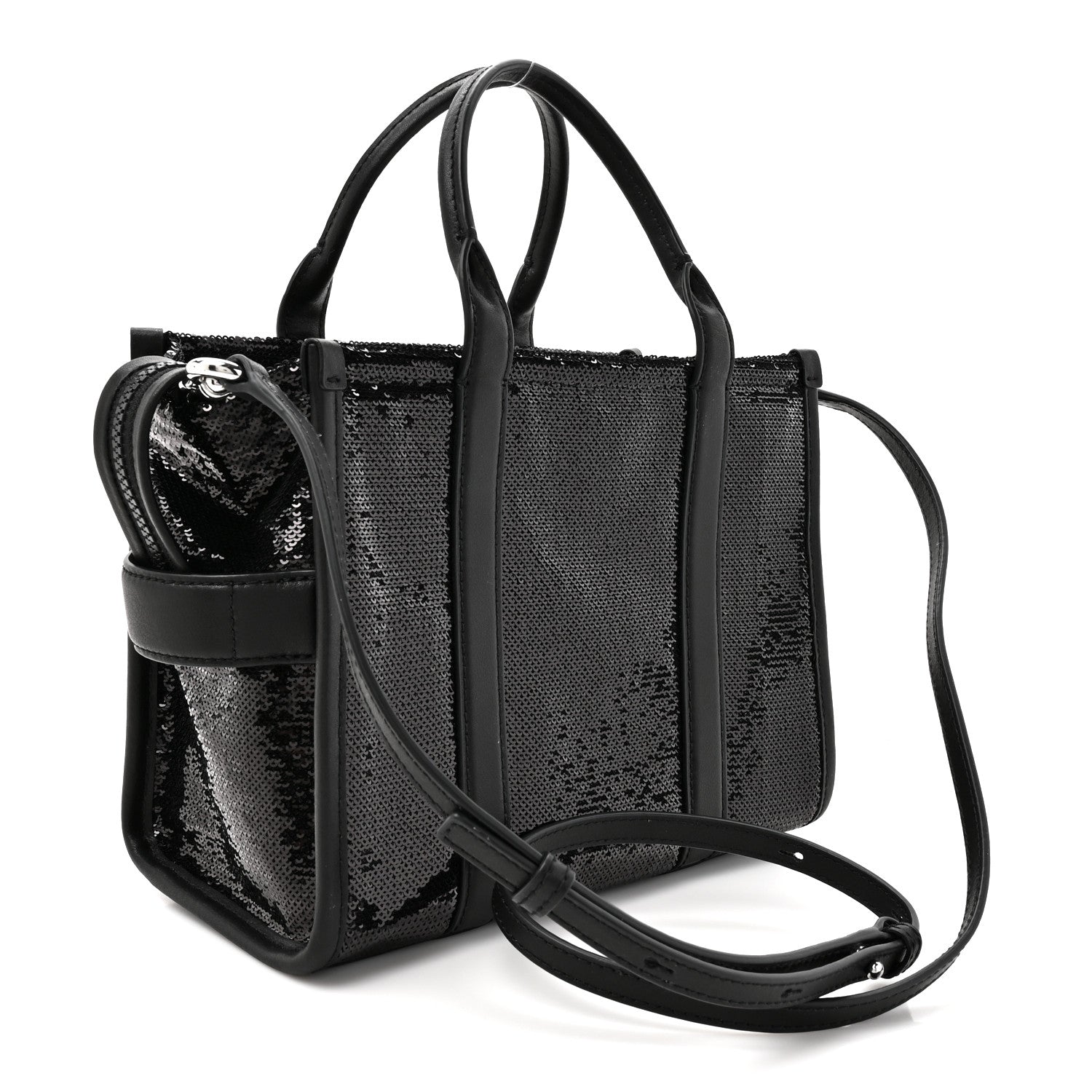 Sequin Small The Tote Bag Black