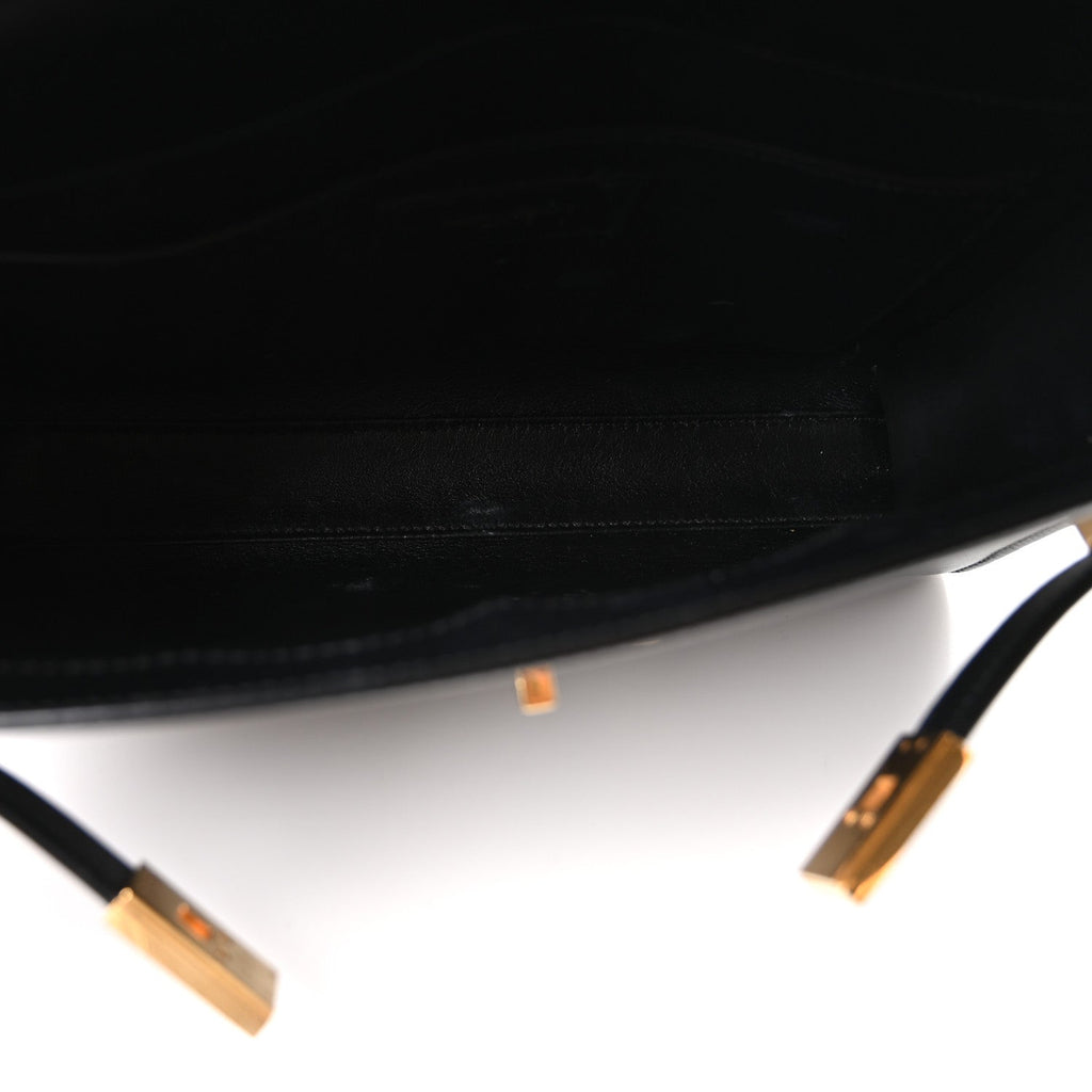 Saint Laurent Smooth Calfskin Small Manhattan Shoulder Bag Black