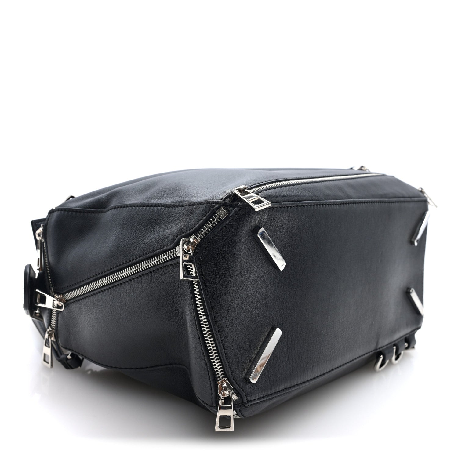 Loewe Calfskin Zipper Puzzle Bag Black