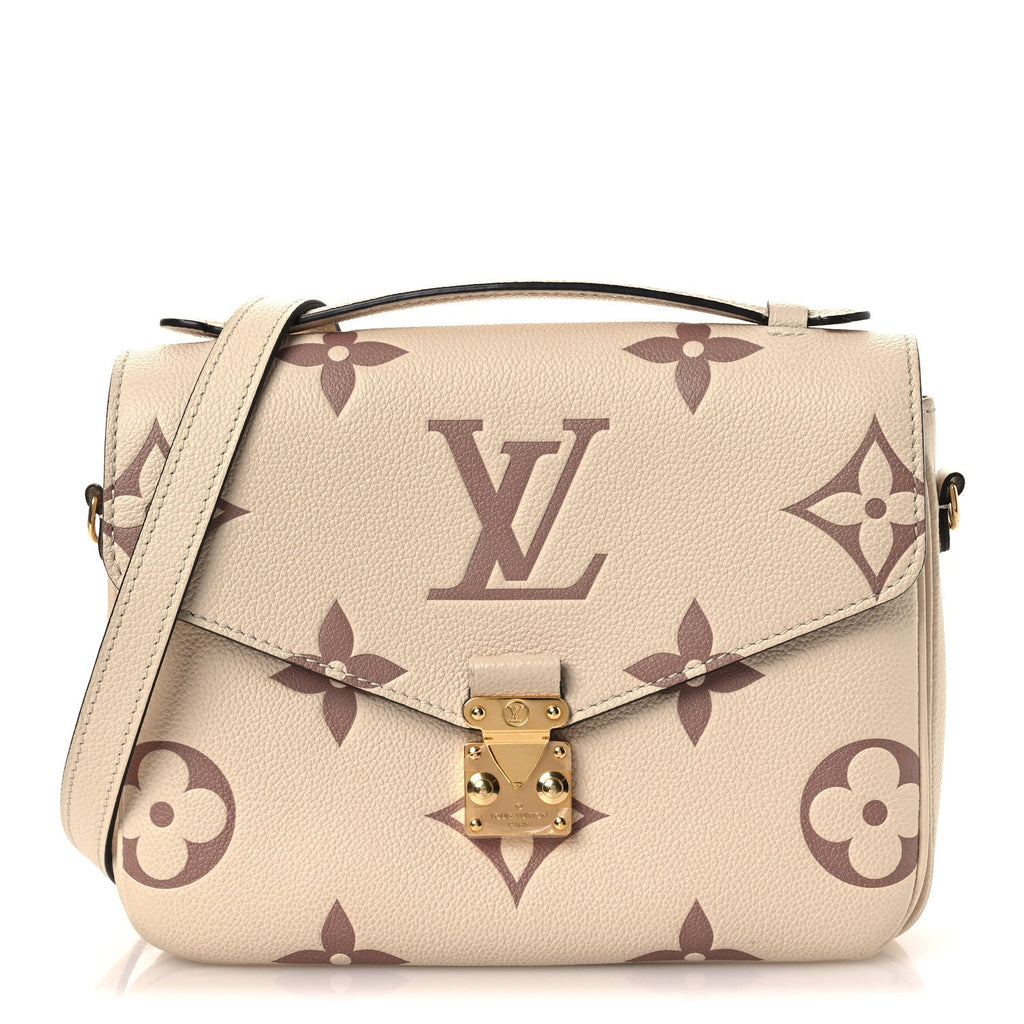 Louis Vuitton Empreinte Monogram Giant Pochette Metis Creme Bois De Rose