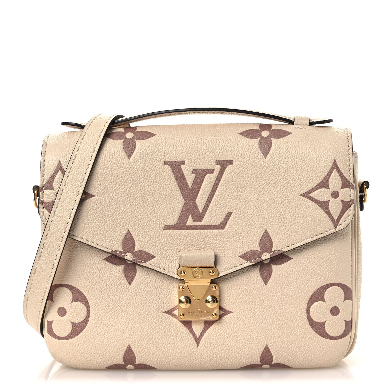 Louis Vuitton Empreinte Monogram Giant Pochette Metis Creme Bois De Rose