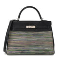 Hermès Taurillon Clemence Vibrato Kelly Retourne 32 Bleu Indigo