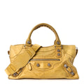 Balenciaga Agneau Giant 21 Silver Hardware Part Time Moutarde