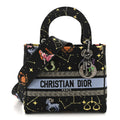 Dior Canvas Pixel Zodiac Embroidered Medium Lady D-Lite Nero Multicolor
