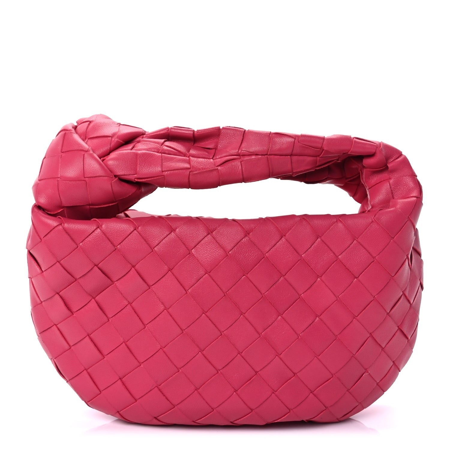 Bottega Veneta Nappa Intrecciato Mini Jodie Cranberry