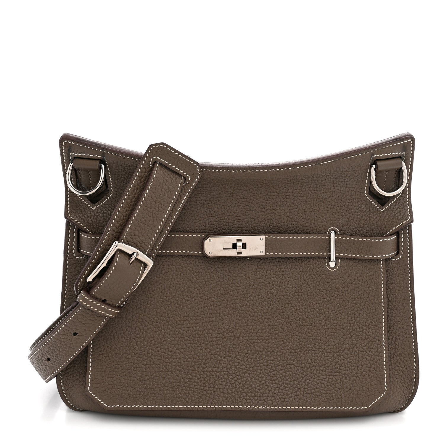 Hermès Taurillon Clemence Jypsiere 28 Etoupe