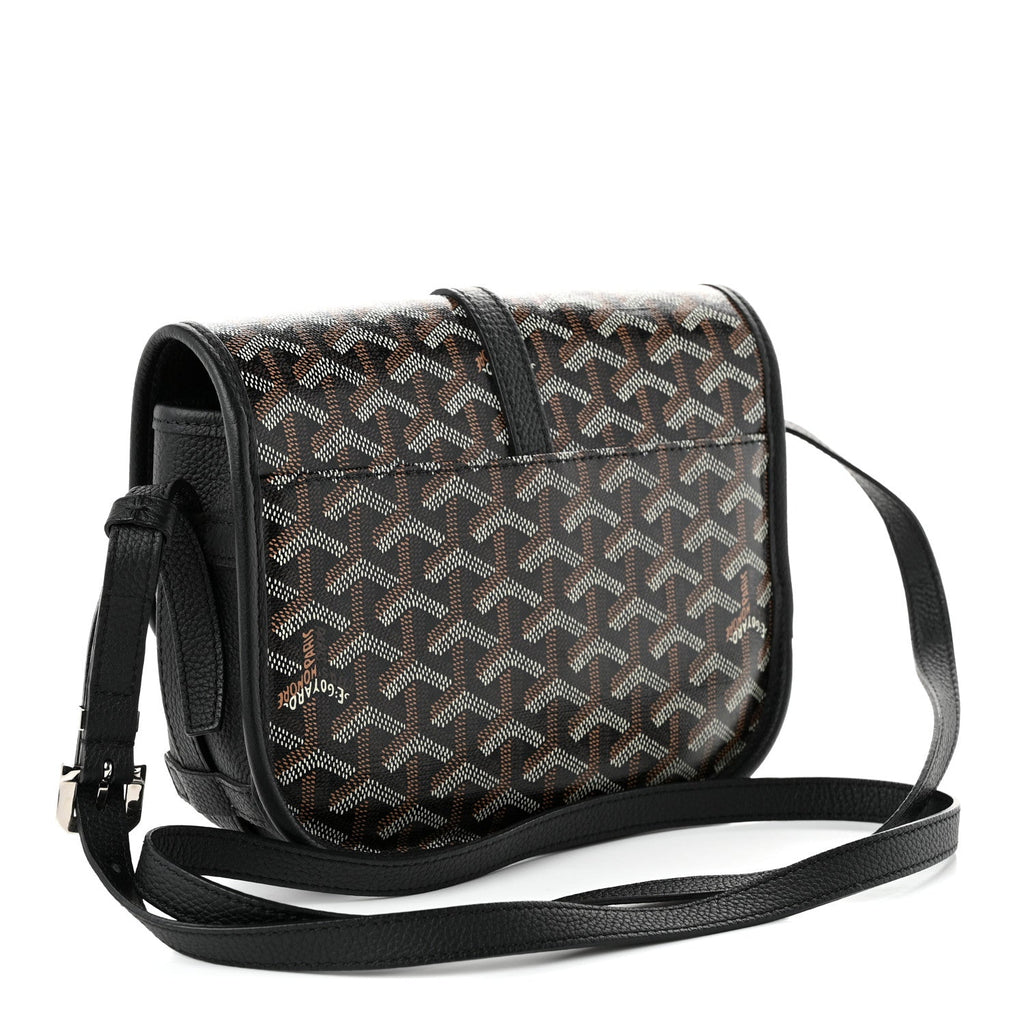 Goyard Goyardine Belvedere II PM Messenger Bag Black Black