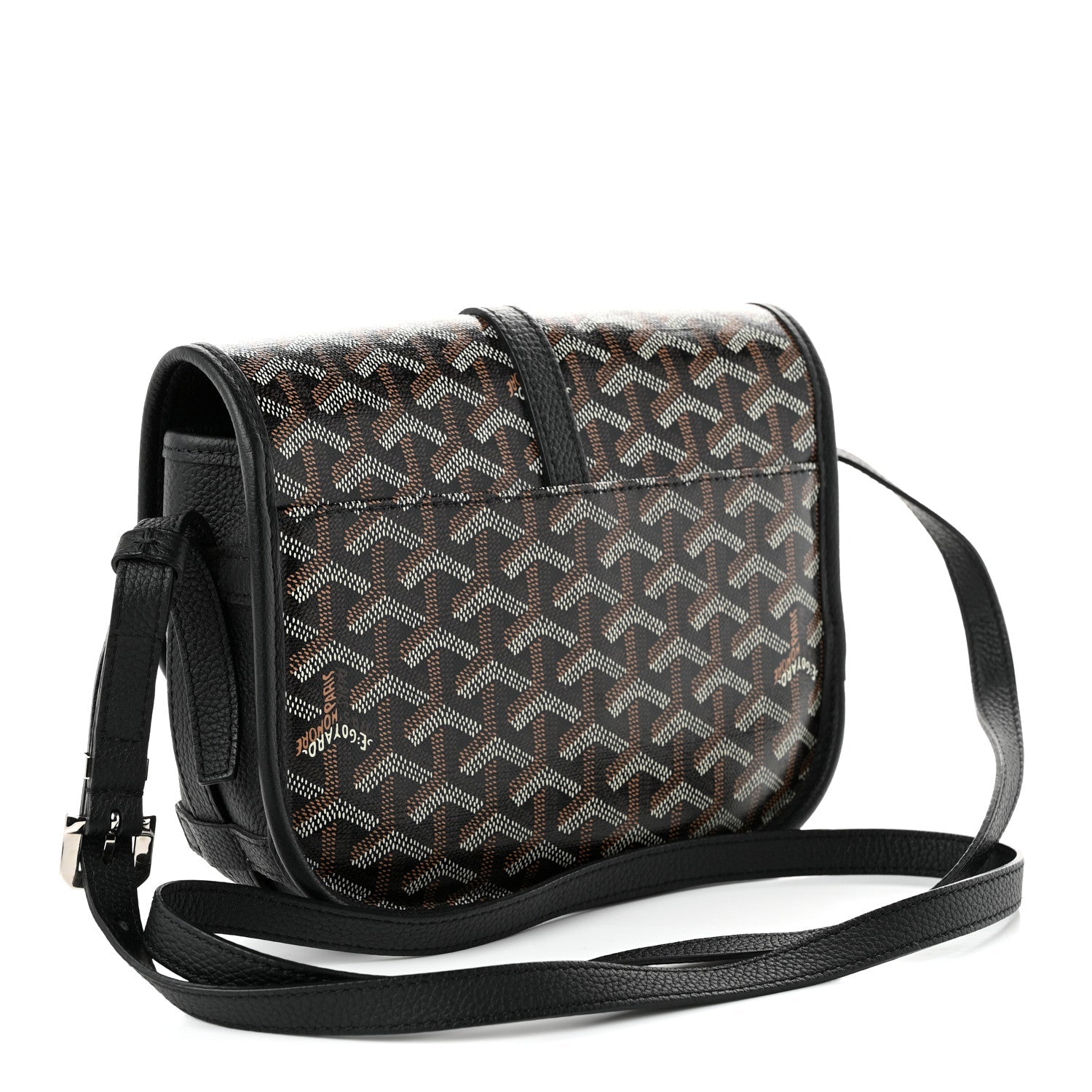 Goyard Goyardine Belvedere II PM Messenger Bag Black Black