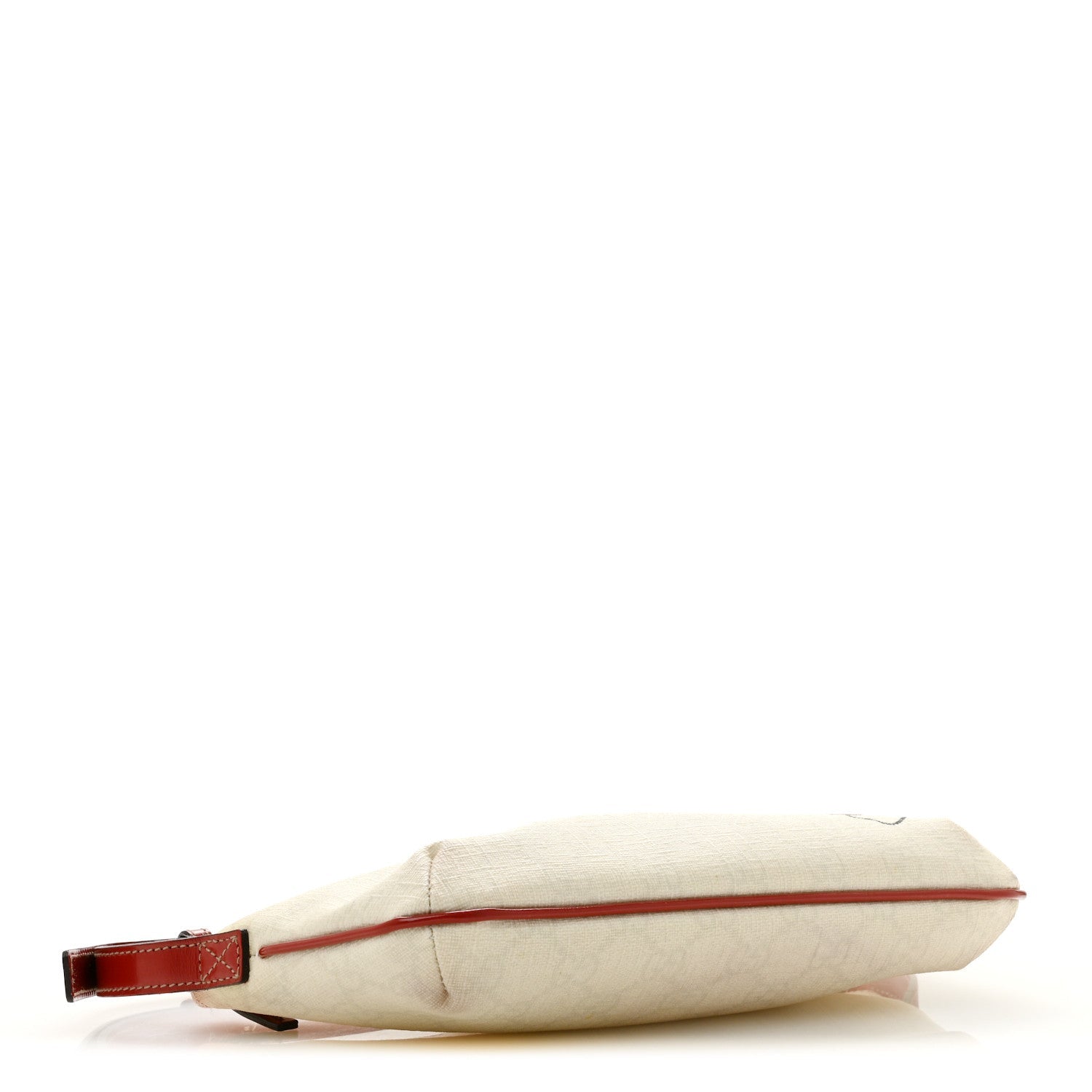 Gucci GG Plus Monogram Tattoo Heart Boat Pochette Off White Red