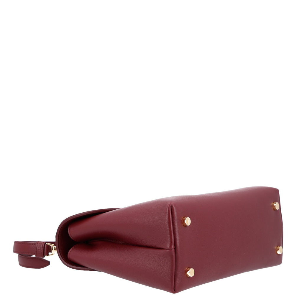 Celine Supple Grained Calfskin Medium Nino Light Burgundy
