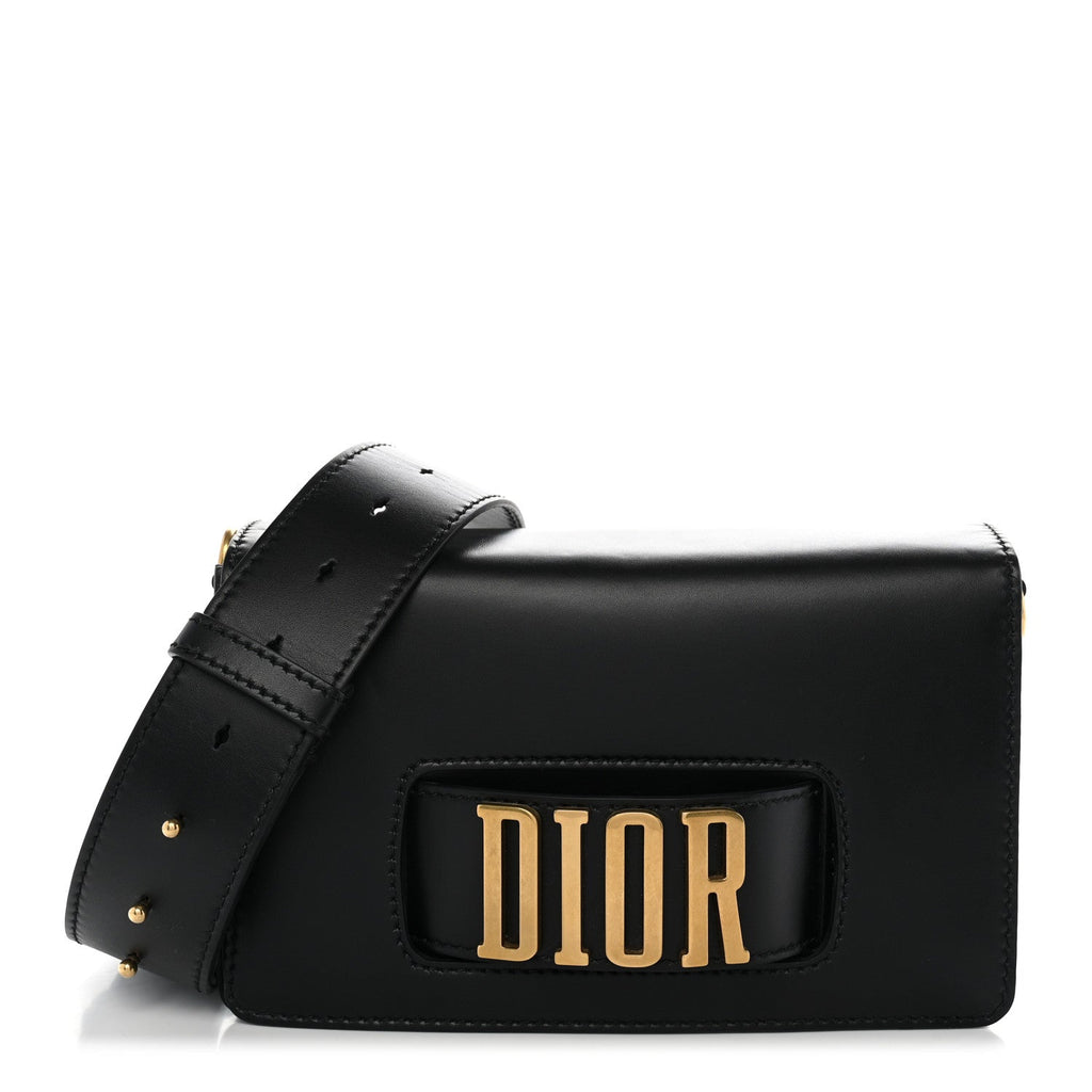 Dior Smooth Calfskin Dio(r)evolution Flap Bag Black