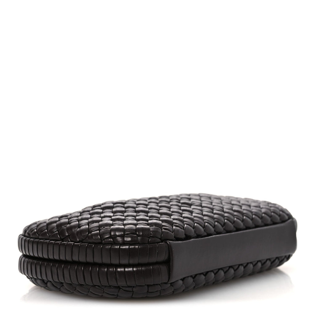 Bottega Veneta Nappa Intrecciato Sculptural Knot Clutch Brown