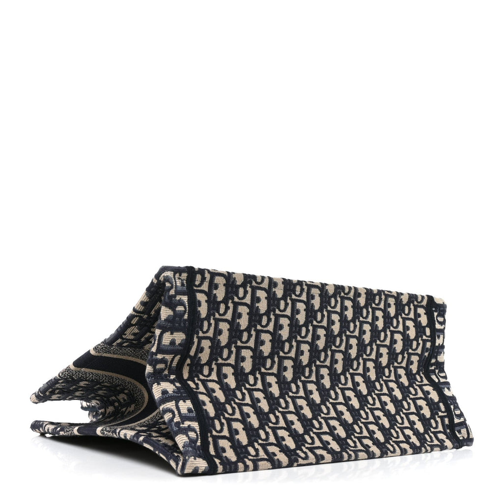 Dior Oblique Medium Book Tote Blue Multicolor