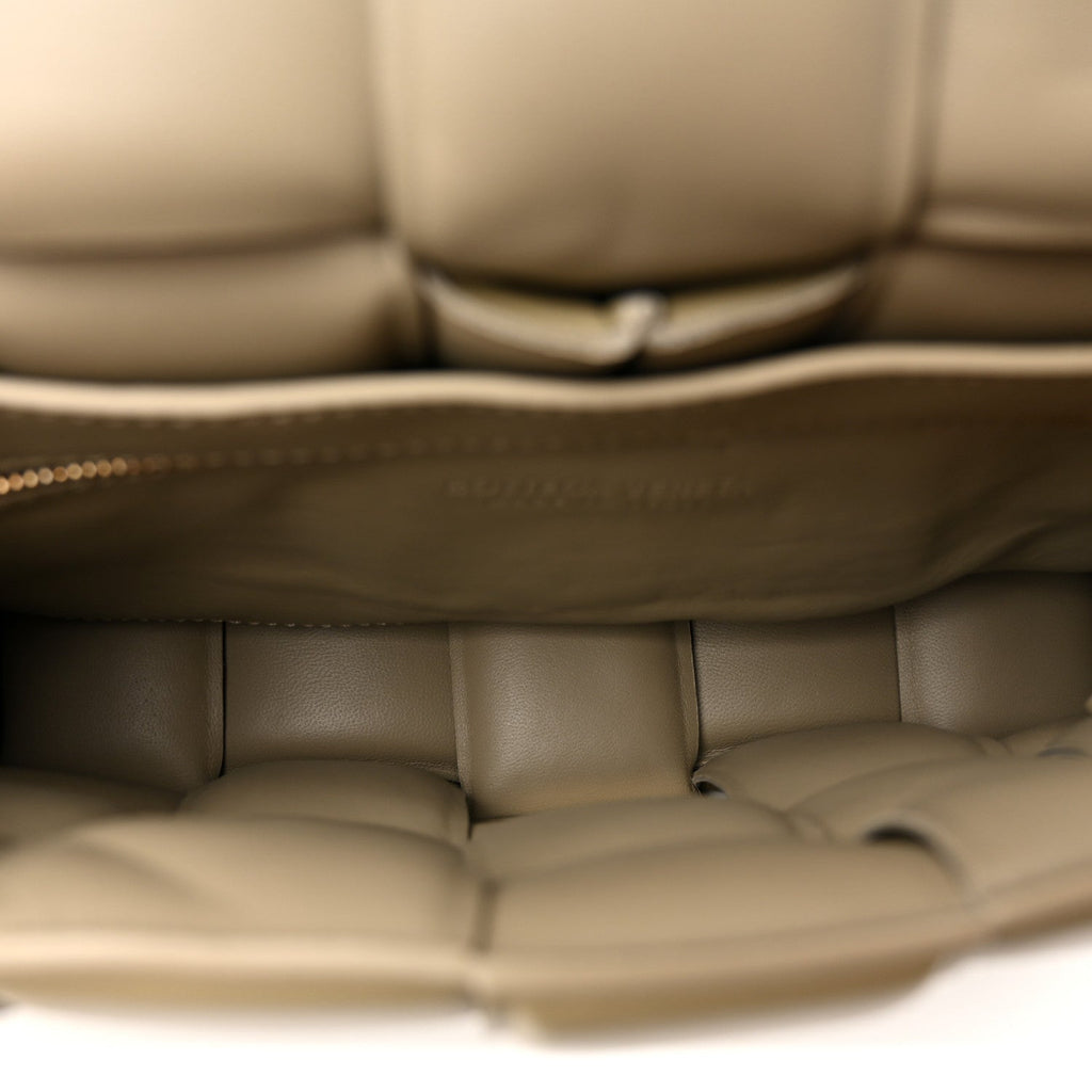 Bottega Veneta Nappa Maxi Intreccio Padded Cassette Crossbody Bag Travertine