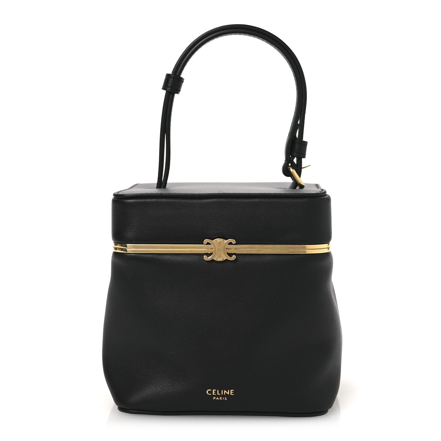 Celine Supple Calfskin Cube Frame Bag Black