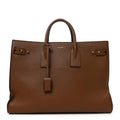 Saint Laurent Grained Calfskin Large Souple Sac De Jour Cinnamon