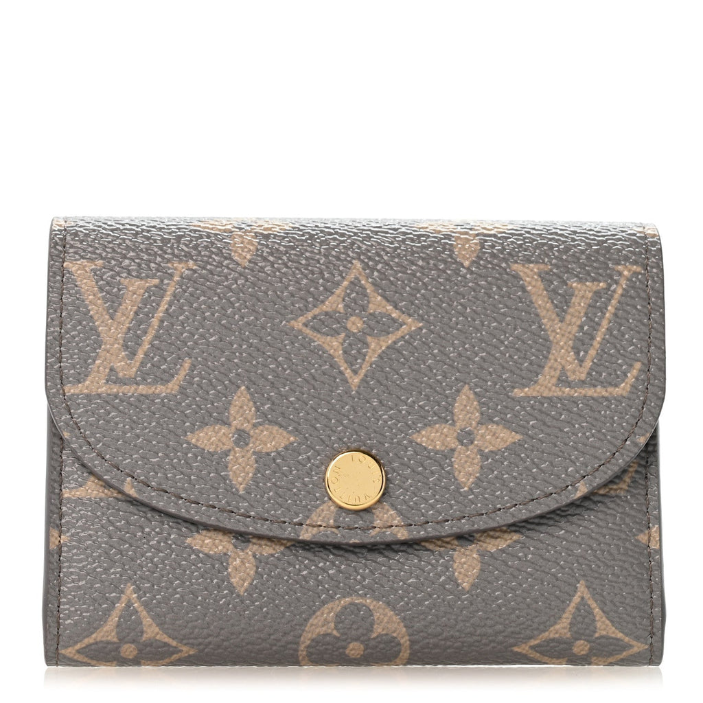 Louis Vuitton Monogram Rosalie Coin Purse Trianon Gray