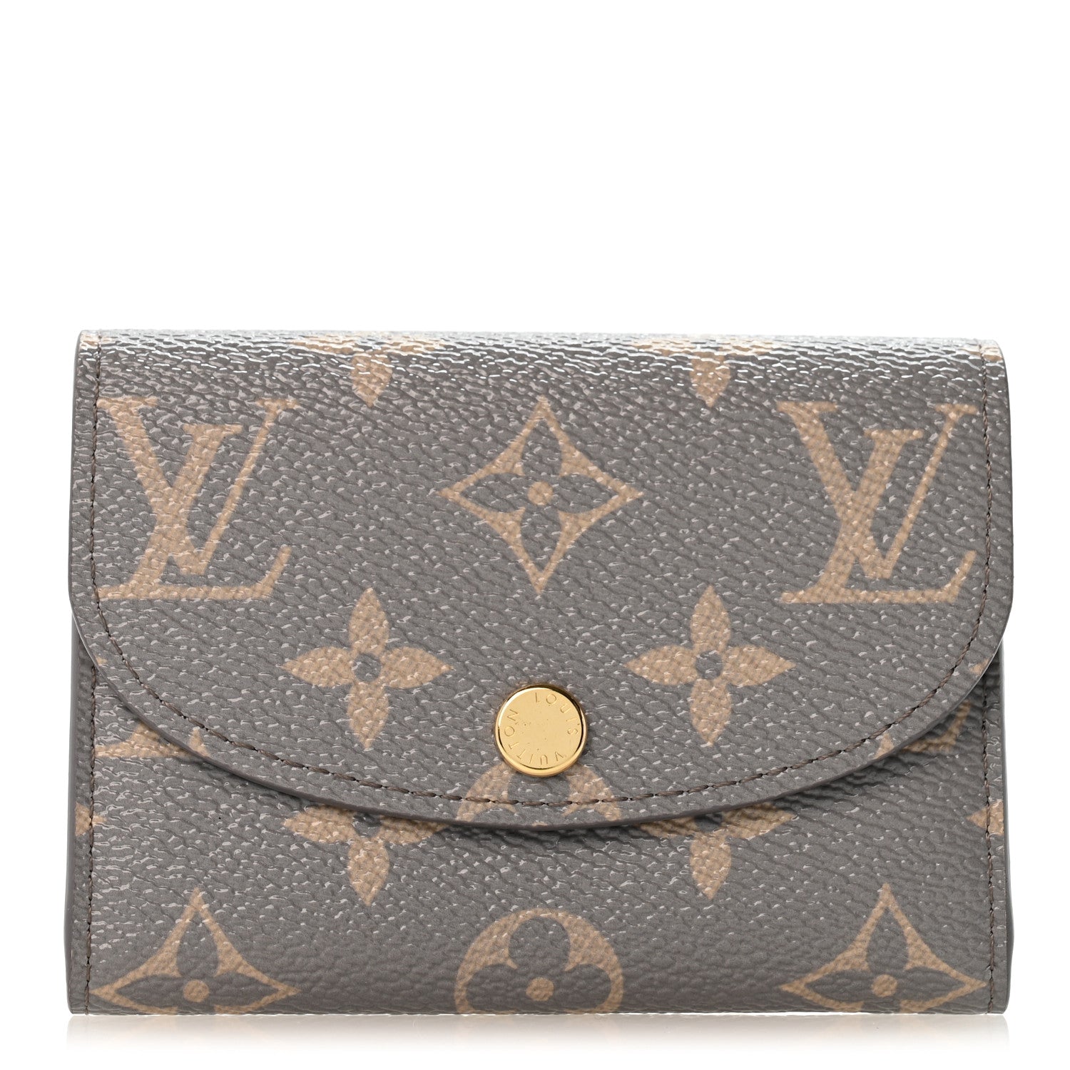 Louis Vuitton Monogram Rosalie Coin Purse Trianon Gray