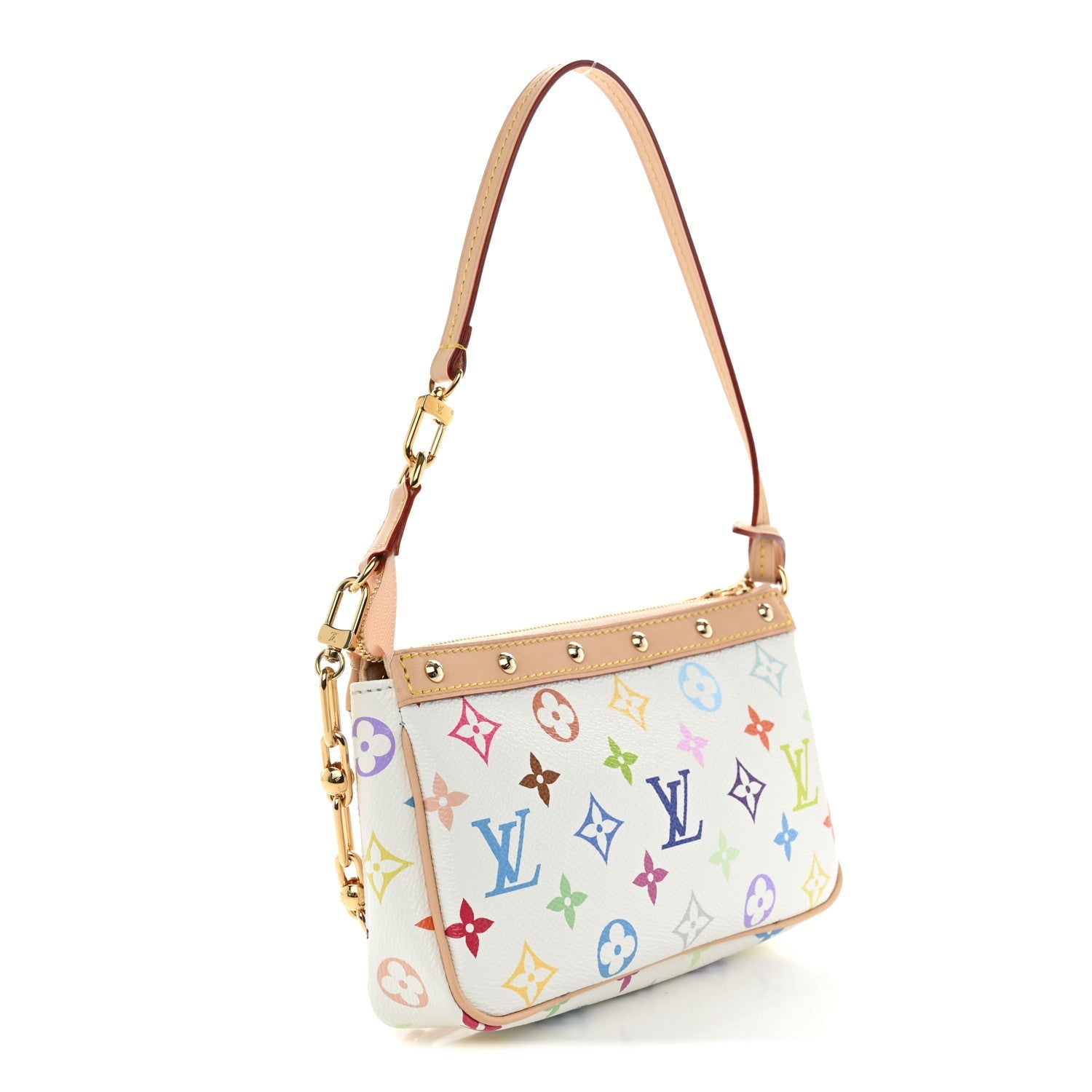 Louis Vuitton LV X TM Monogram Multicolor Pochette Accessories White