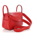 Hermès Taurillon Clemence Mini Lindy 20 Rouge Radieux
