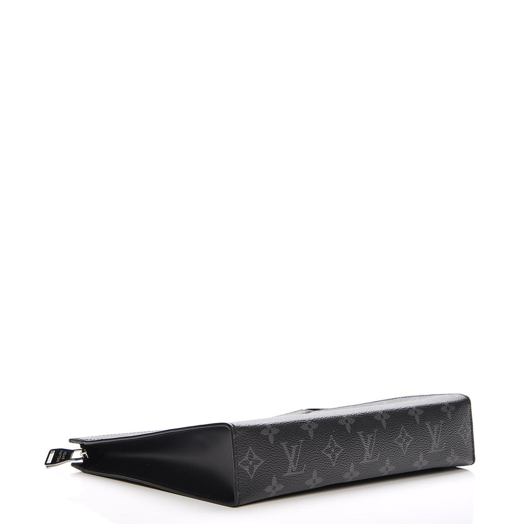 Louis Vuitton Pochette Voyage MM Monogram Eclipse side view
