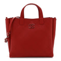 Chanel Bullskin Stitched Medium Shopping Bag Red