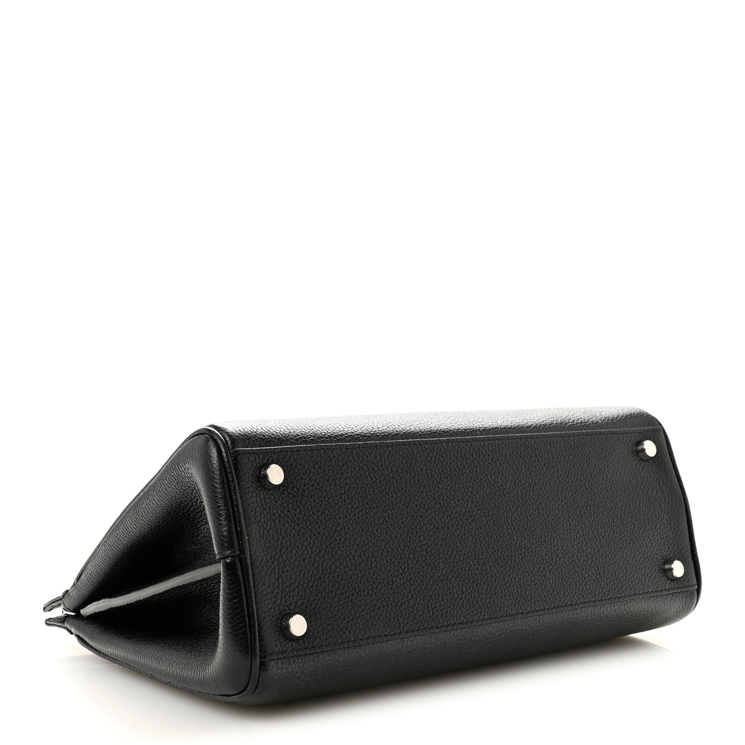 Gucci Grainy Calfskin Small Zumi Top Handle Bag Black