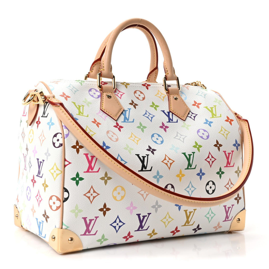 Louis Vuitton LV X TM Monogram Multicolor Speedy Soft 30 White