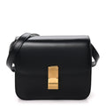 Celine Box Calfskin Teen Classic Box Flap Bag Black