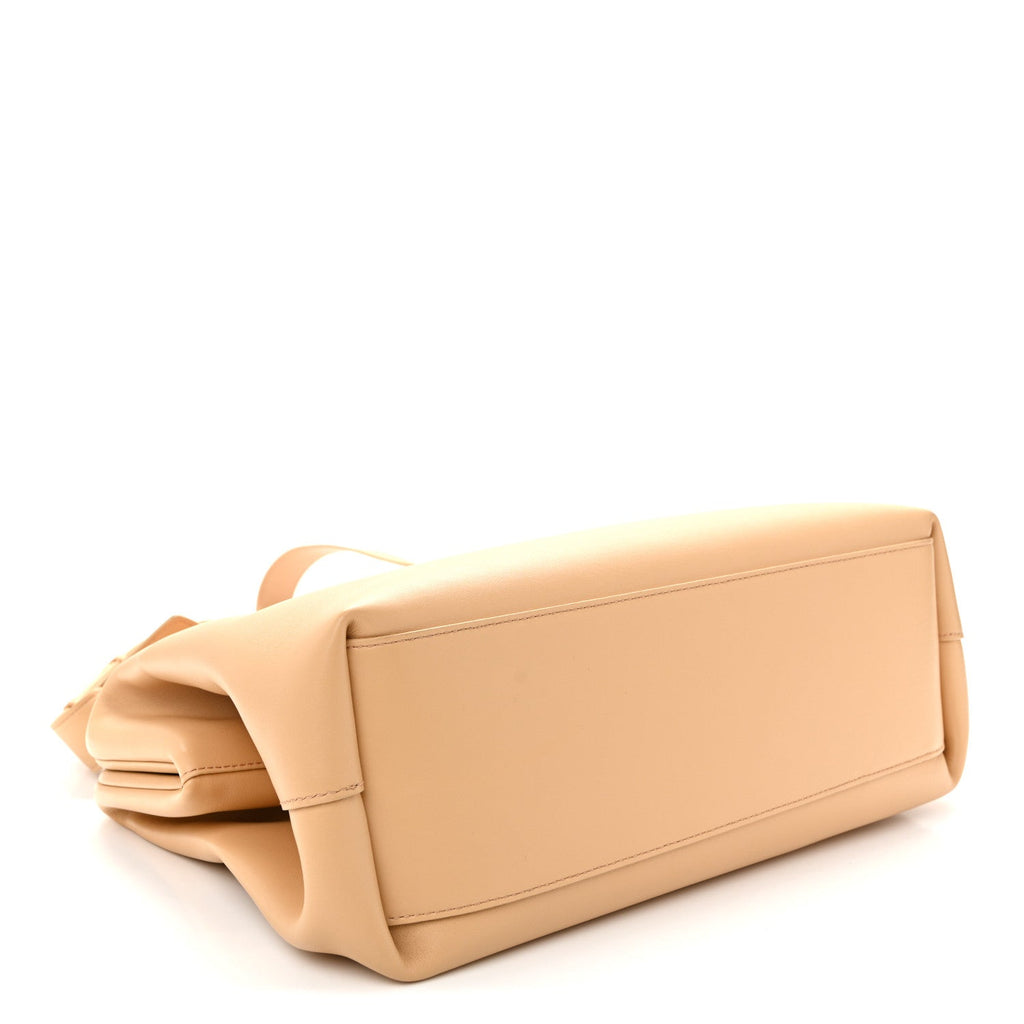 Bottega Veneta Calfskin Medium The Point Triangle Bag Almond