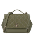 Chanel Caviar Quilted Medium Business Affinity Flap Green