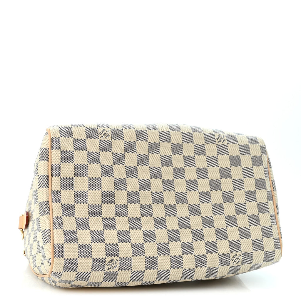 Louis Vuitton Damier Azur Braided Speedy Soft 30 Bleu Olympe