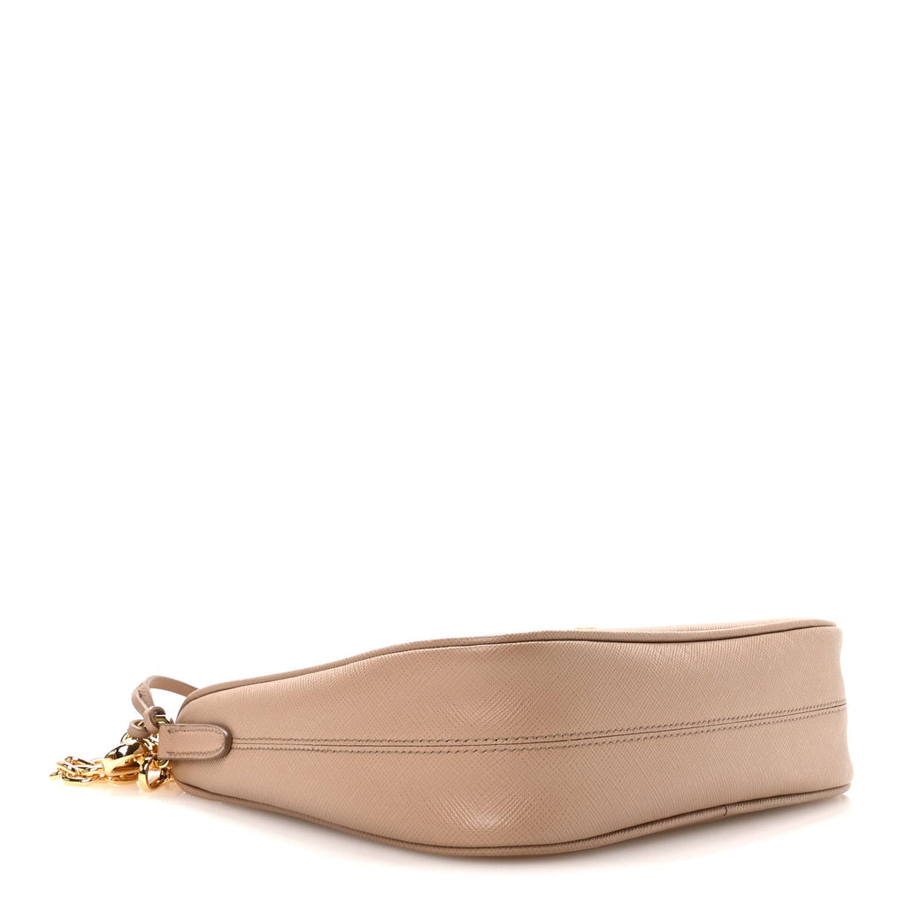 Prada Saffiano Lux Re-Edition 2005 Shoulder Bag Cammeo