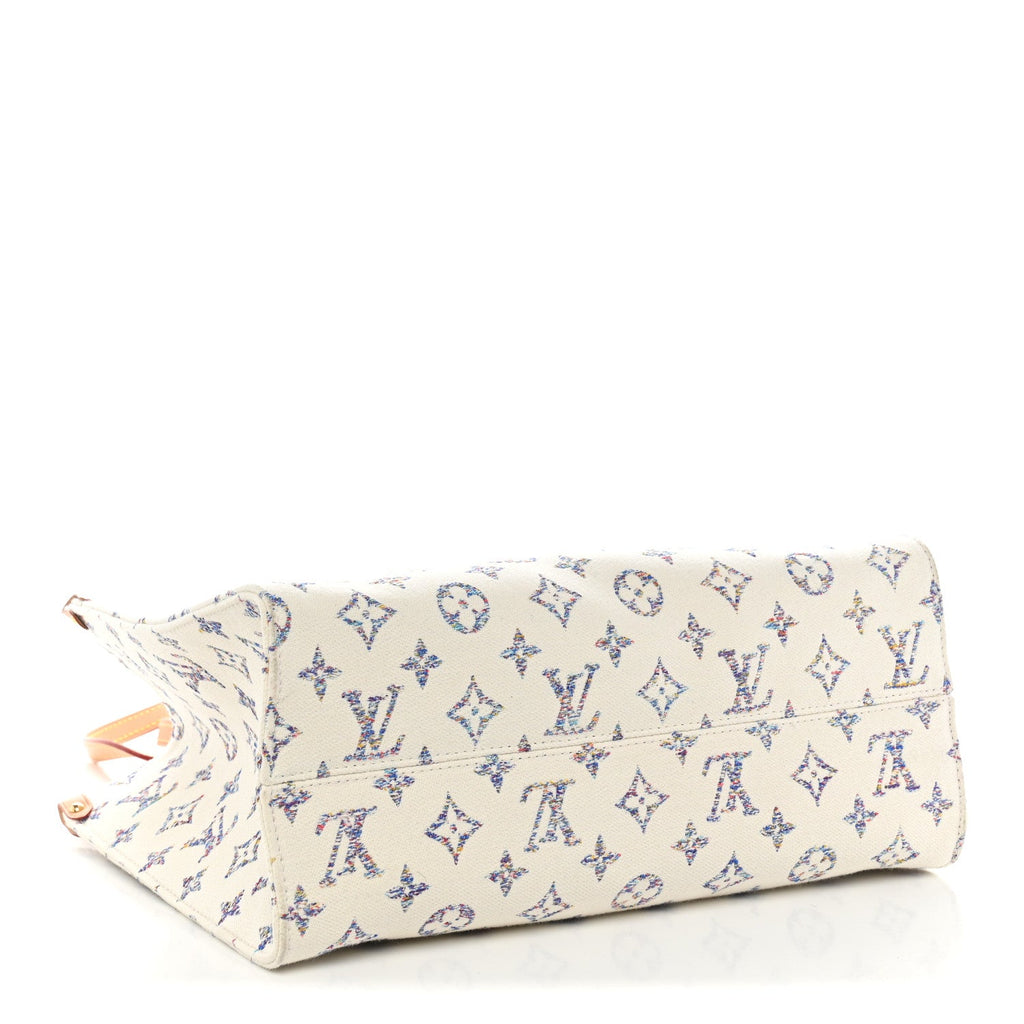 Louis Vuitton Monogram Jacquard Nautical Onthego MM Multicolor Beige