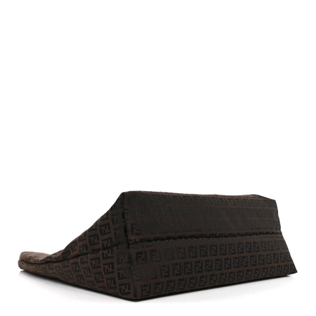 Fendi Zucchino Shopping Tote Tobacco