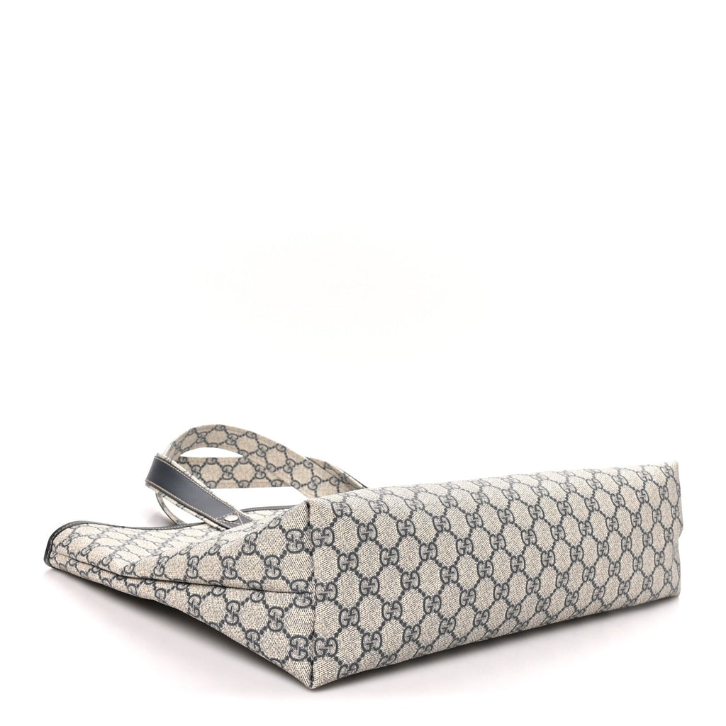 Gucci GG Plus Monogram Medium Signature Web Loop Tote Navy