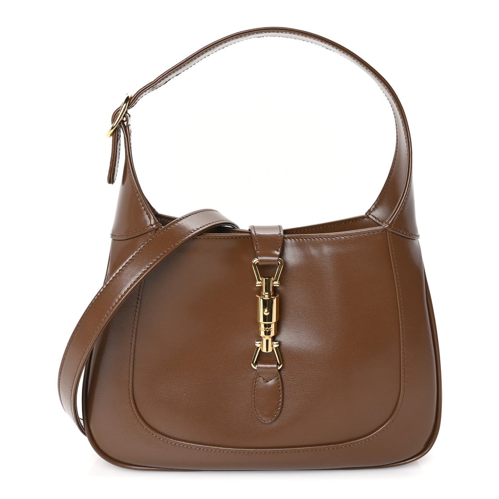 Gucci Boarded Dyana Lux Calfskin Small Jackie 1961 Hobo Brown Sugar