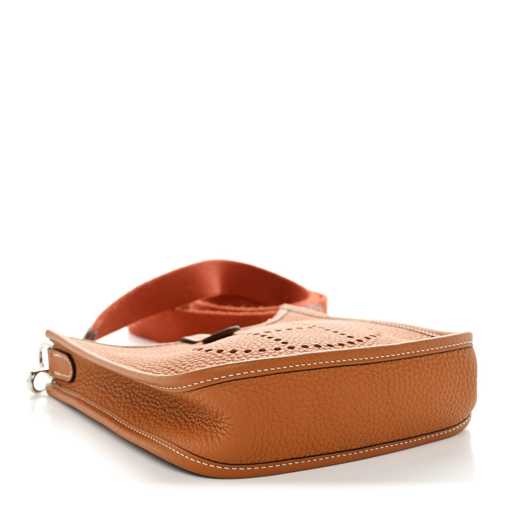 Hermès Taurillon Clemence Amazone Evelyne TPM Toffee Cuivre
