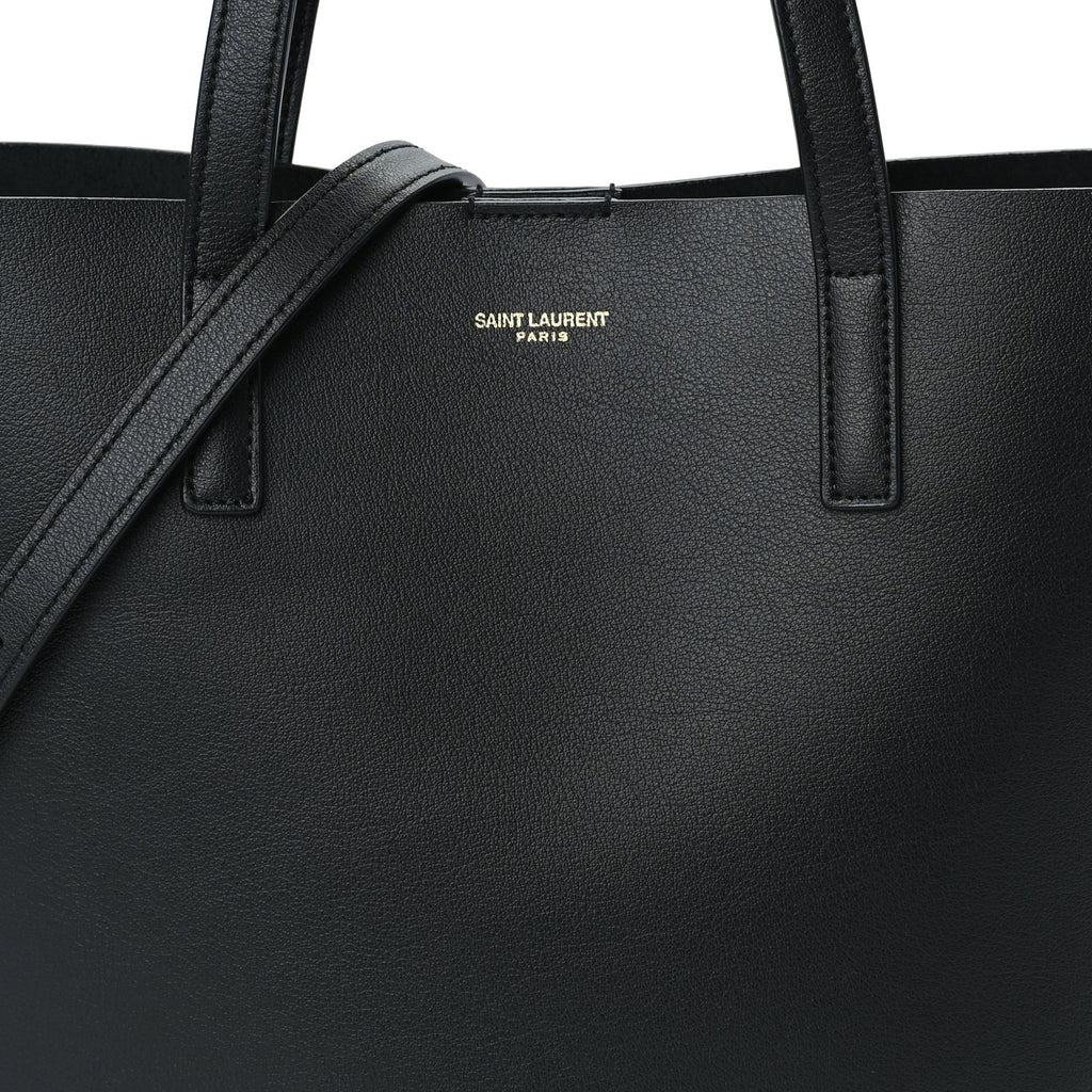 Saint Laurent Calfskin Toy Shopping Tote Black
