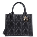 Dior Calfskin Macro Cannage Small Book Tote Black