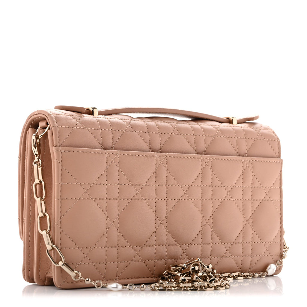 Dior Lambskin Cannage Mini My Dior Bag Rose Des Vents