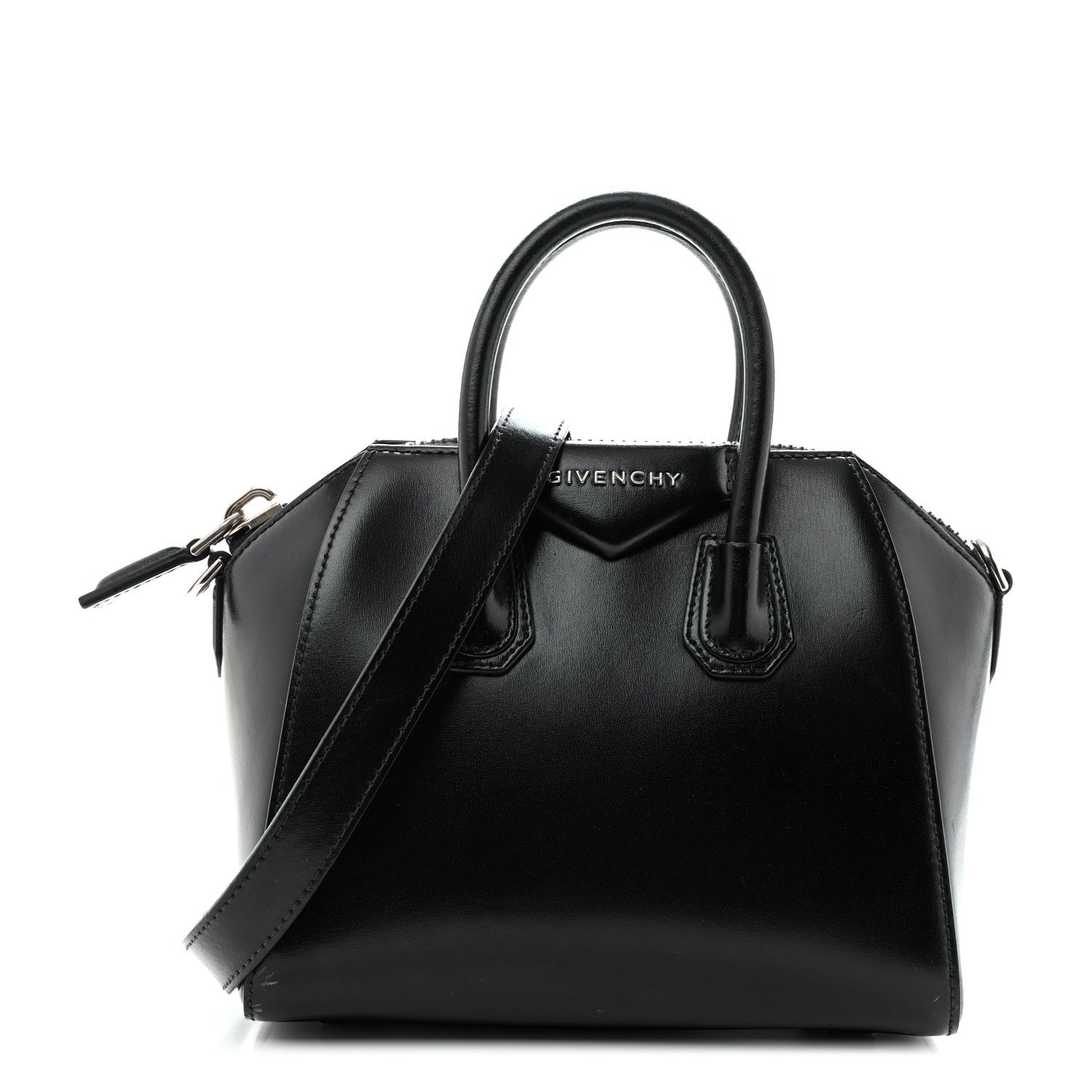 Givenchy Shiny Lord Calfskin Mini Antigona Black