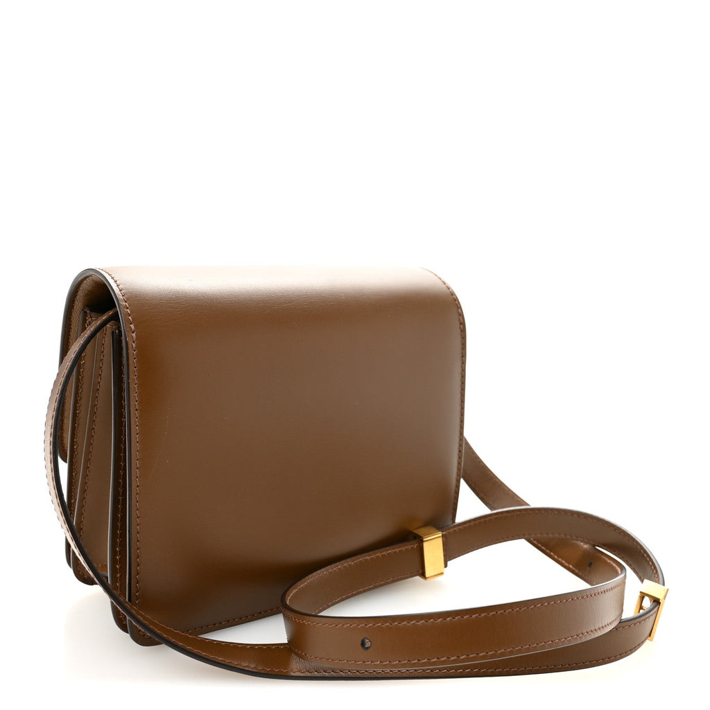 Celine Box Calfskin Small Classic Box Flap Bag Camel