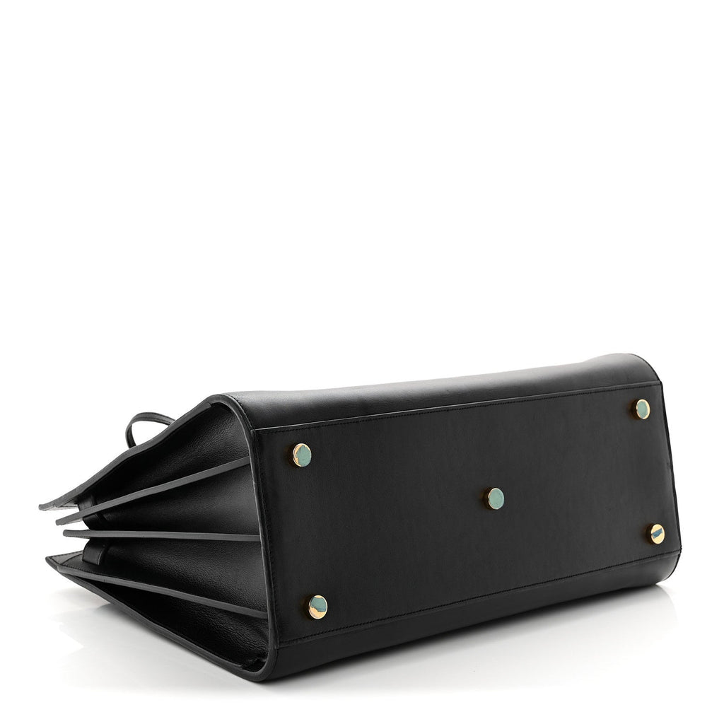 Saint Laurent Calfskin Small Sac De Jour Black