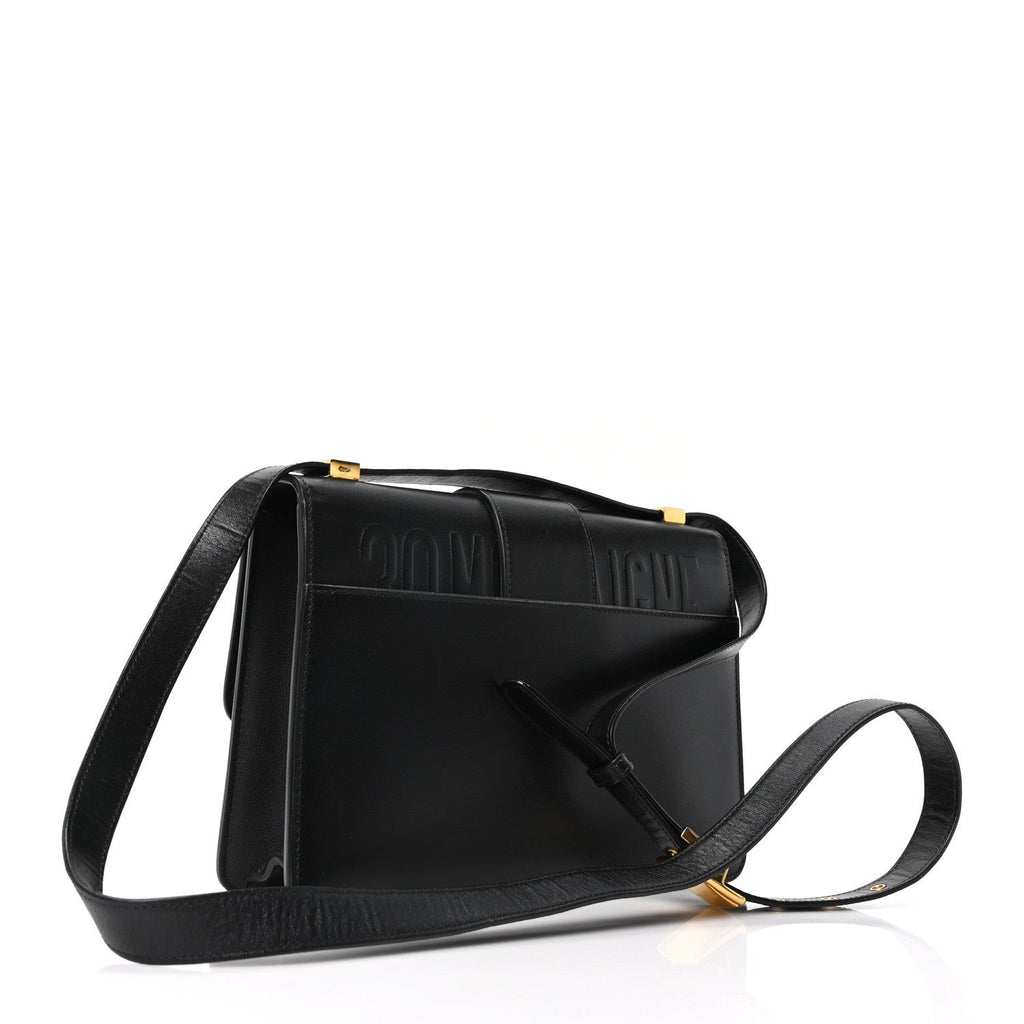 Dior Smooth Calfskin 30 Montaigne Flap Bag Black