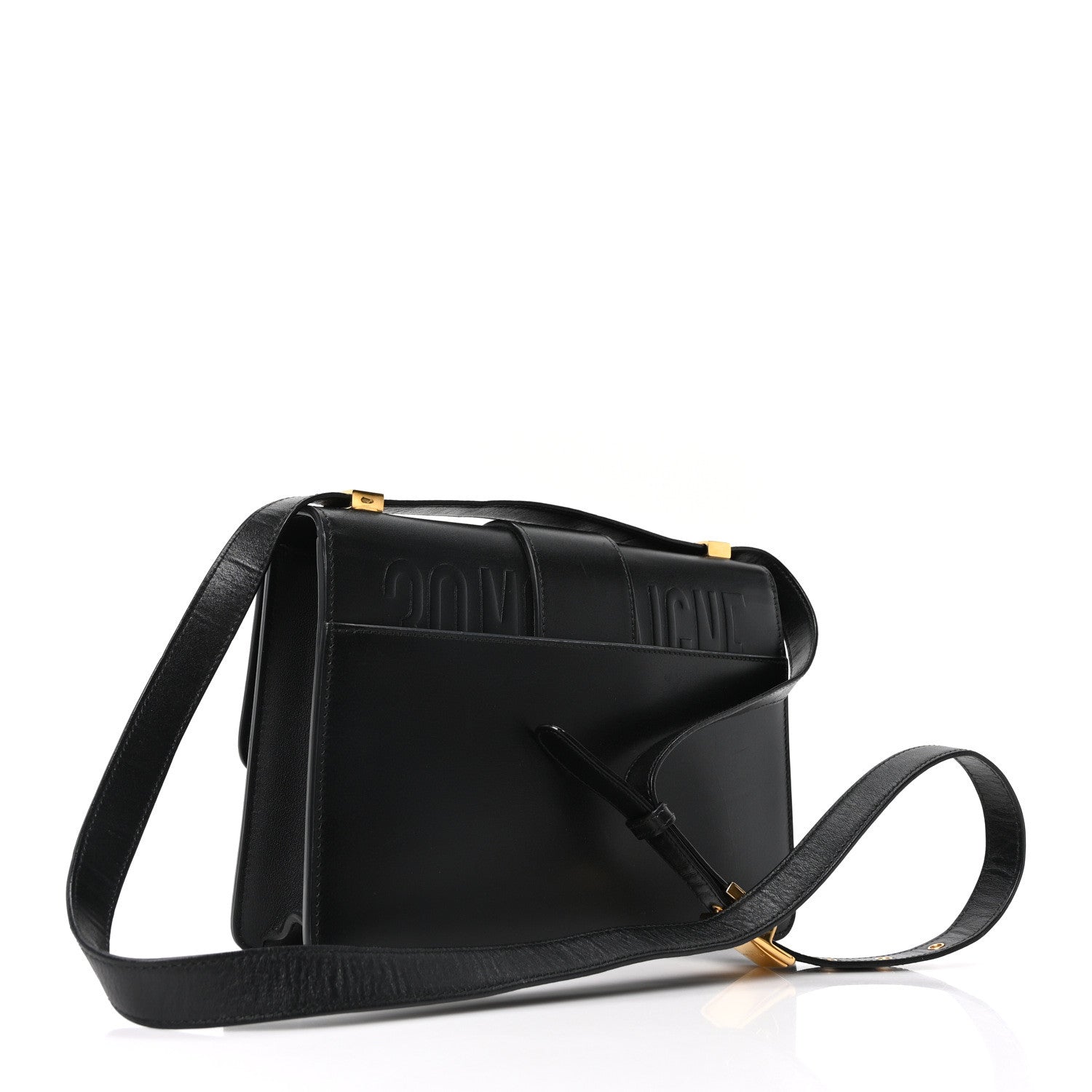 Dior Smooth Calfskin 30 Montaigne Flap Bag Black