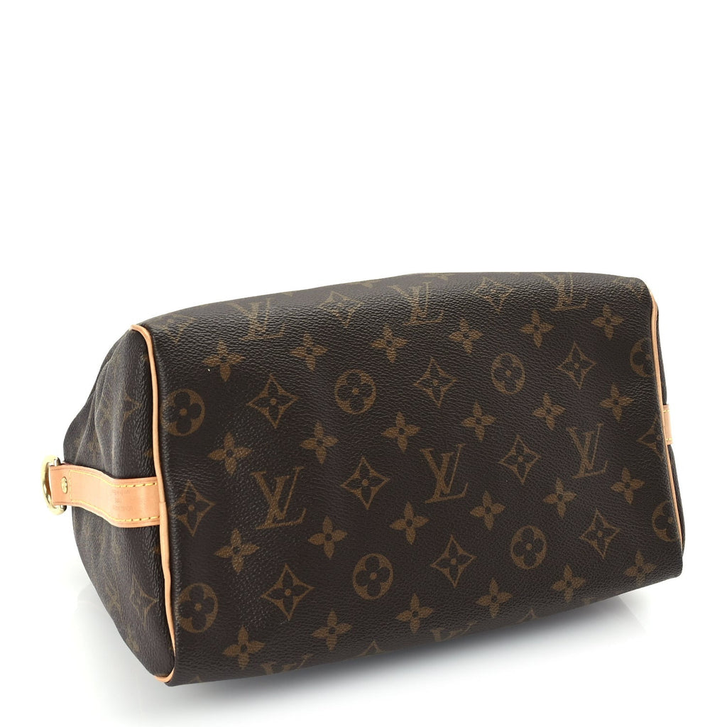 Louis Vuitton Monogram Speedy Bandouliere 25 Brown