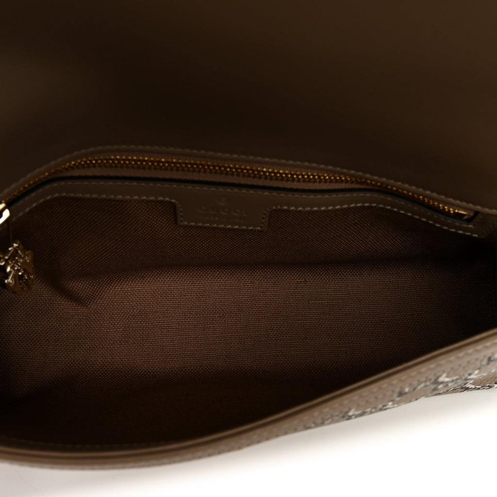 Gucci GG Shadow Monogram Small Luce Shoulder Bag Beige