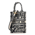 Dior Toile de Jouy Mini Book Tote Phone Bag Blue front view
