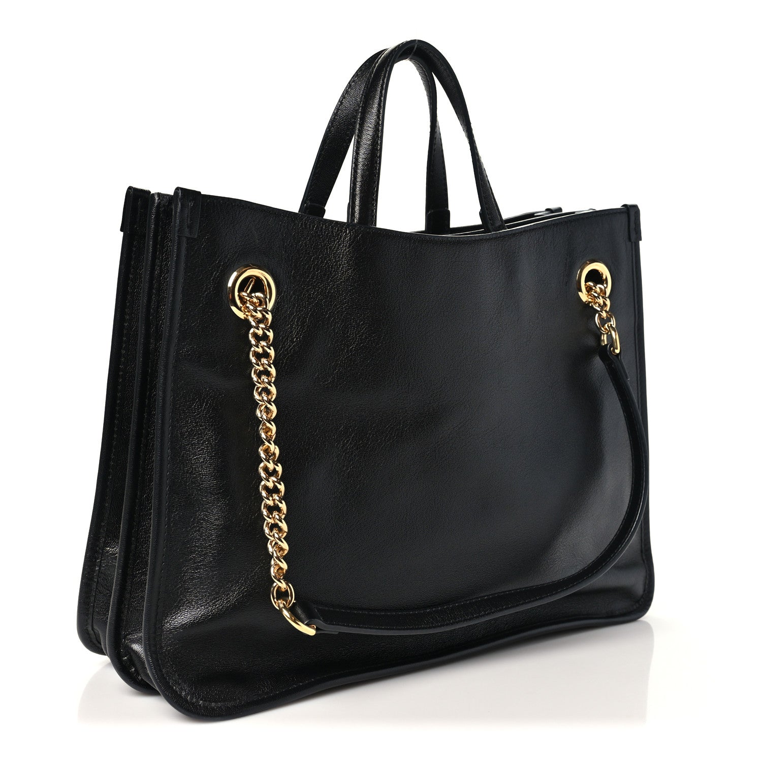 Gucci New Sakai Calfskin Lux Medium Horsebit 1955 Tote Bag Black